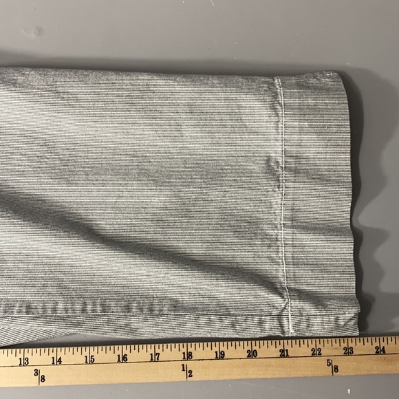 Liz & Co Women’s Blue & White Pinstripe Stretch Capris Pants Size 12 - Picture 9 of 13